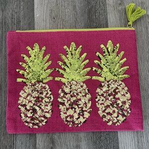 Mud Pie Pink Textured Clutch